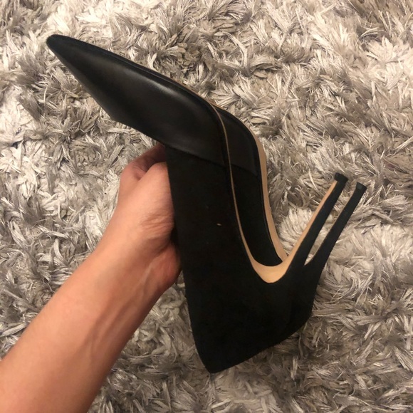 Dune London Suede + Leather High Heels - Picture 4 of 4